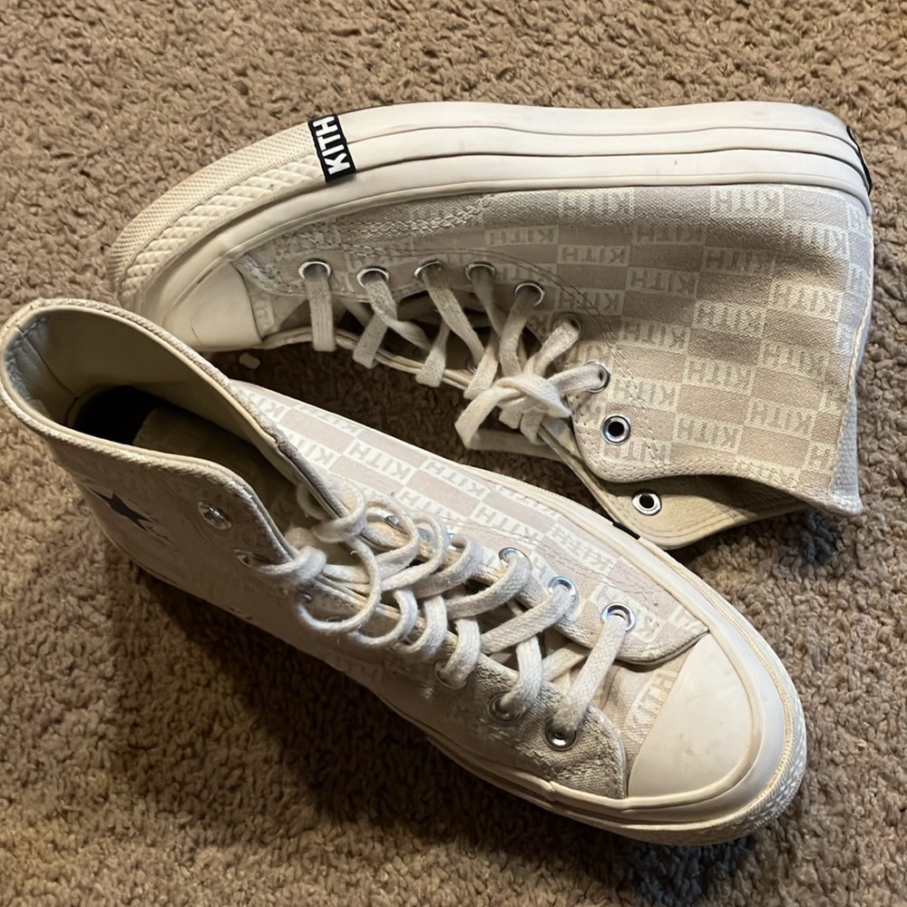 Converse X Kith High-Top Sneakers in White Size 8.5W, 6.5M
